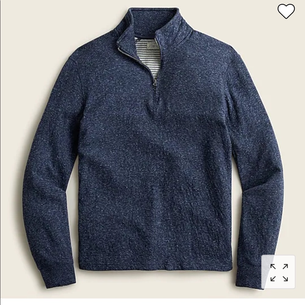NWT Men’s J. Crew Double-knit half-zip pullover